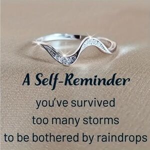 Elegant Silver Wave Ring